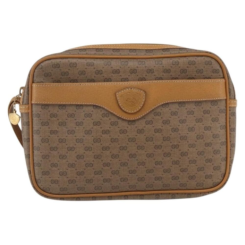 Gucci Micro GG Supreme Clutch Bag Beige